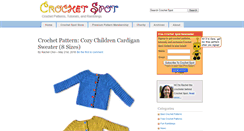 Desktop Screenshot of crochetspot.com