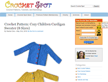 Tablet Screenshot of crochetspot.com